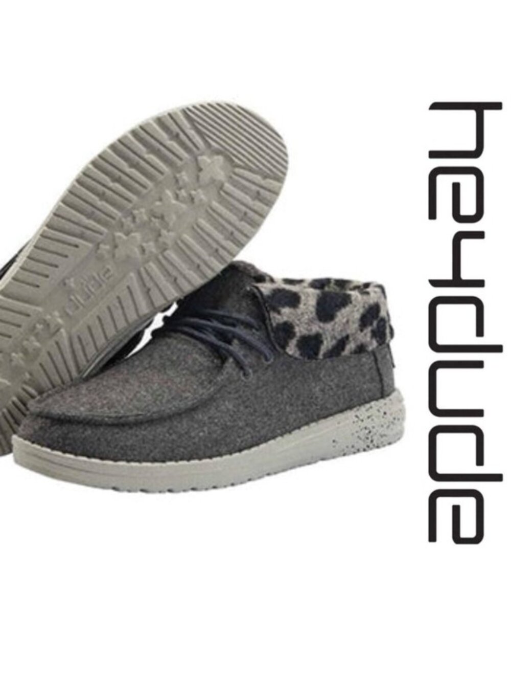 Hey Dude | "Grey Cheetah" Britt Slip On Sneakers | Size 9
